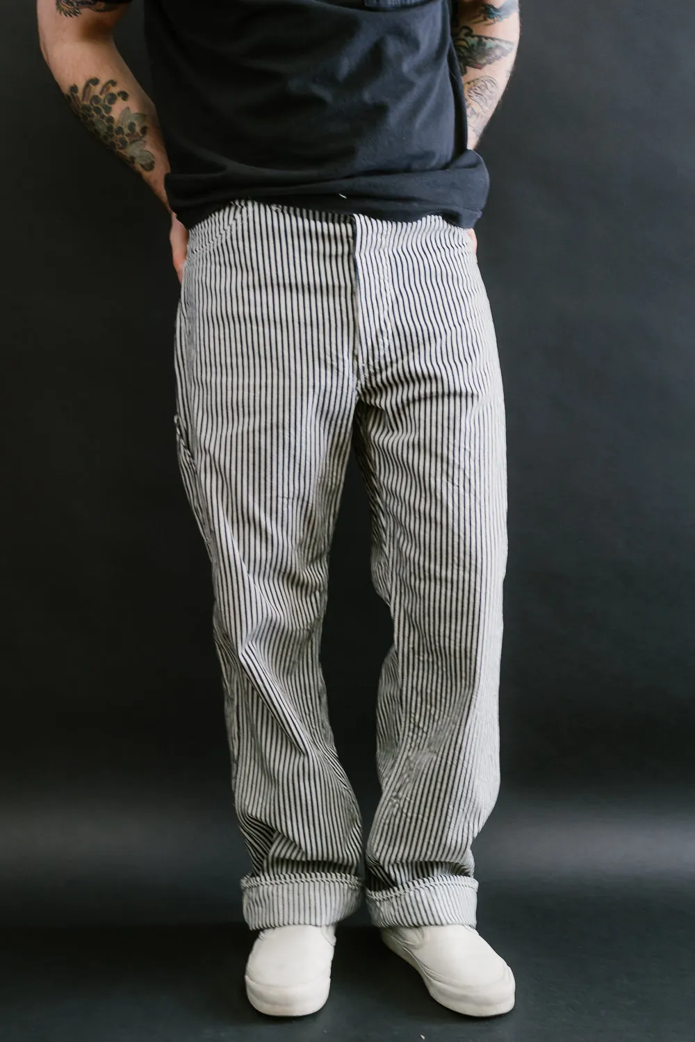 01-5120-181 - Painters Pants Hickory Denim Stripe Relax Fit - Indigo/Natural