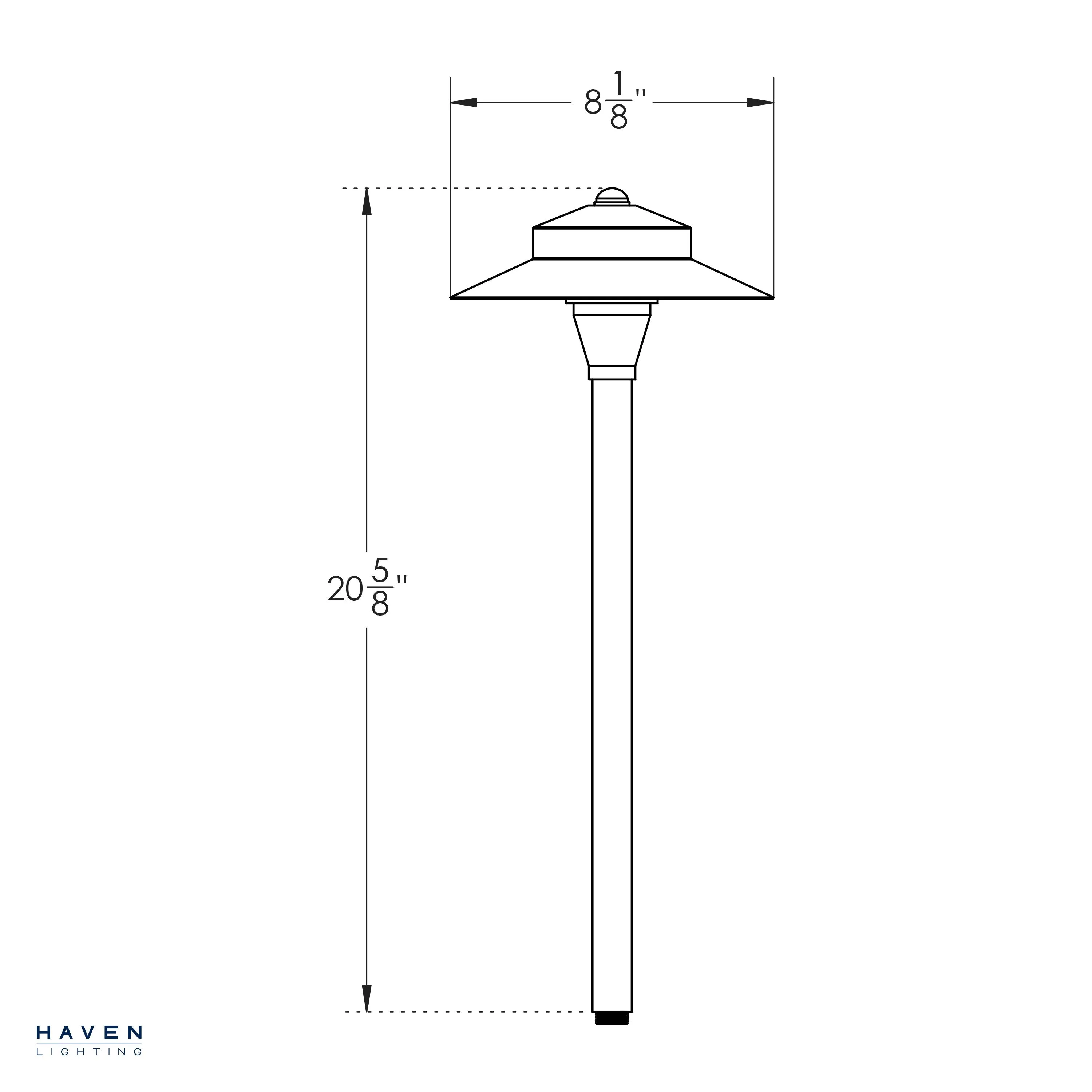 9 Series Classic White LED Path Light - Shade 5