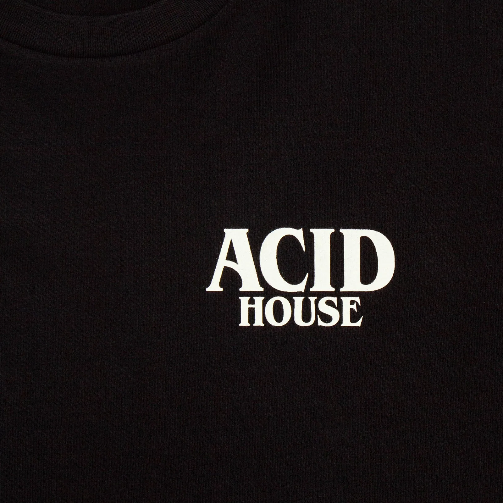 Acid House Premium Back Print - Tshirt - Black