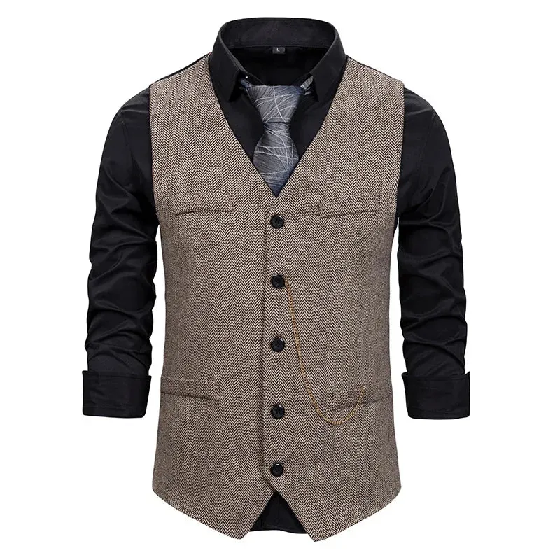 Aidase Single Breasted Vest Sportsman Vest Gilet Men Suits for Wedding Vests Men Skin Waistcoat Steampunk Full Men's Suit