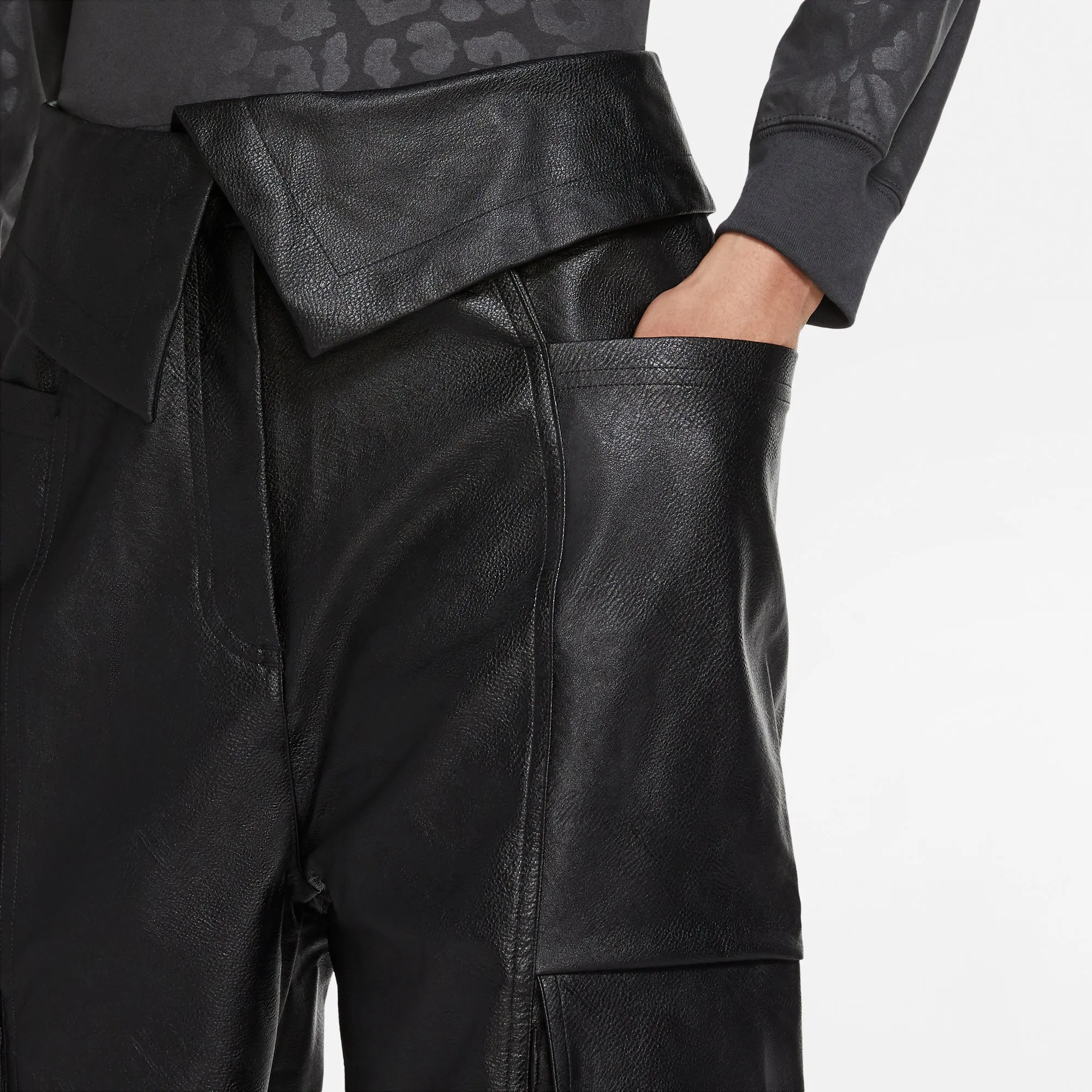 Air Jordan Women Court-To-Runway Leather Utility Pants