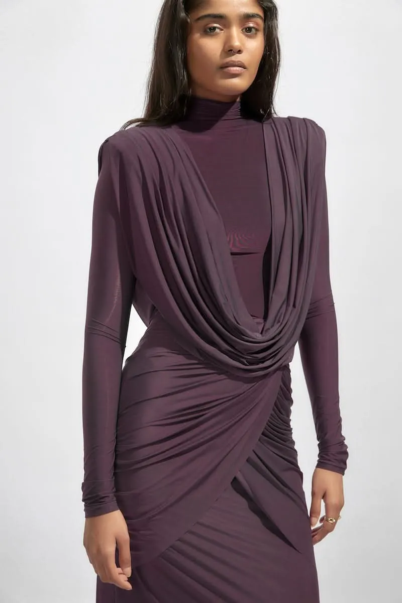 AISHA PURPLE MAXI DRESS