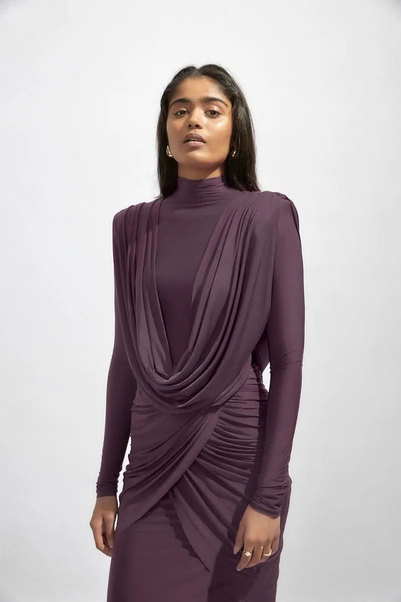 AISHA PURPLE MAXI DRESS