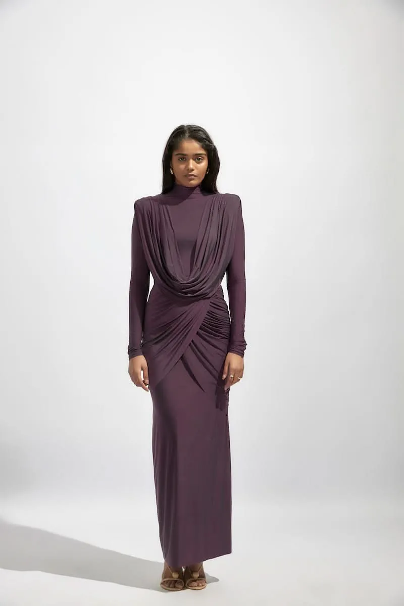 AISHA PURPLE MAXI DRESS