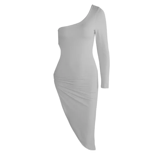 Angelina Asymmetrical Bodycon Dress