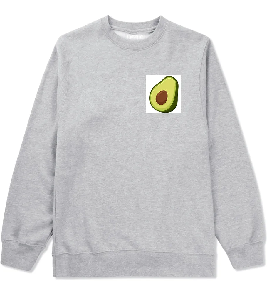 Avocado Vegan Chest Mens Crewneck Sweatshirt