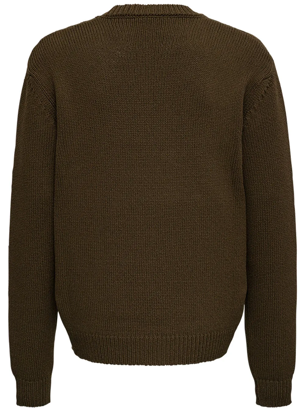 Balmain Logo Intarsia Knit Crewneck Jumper