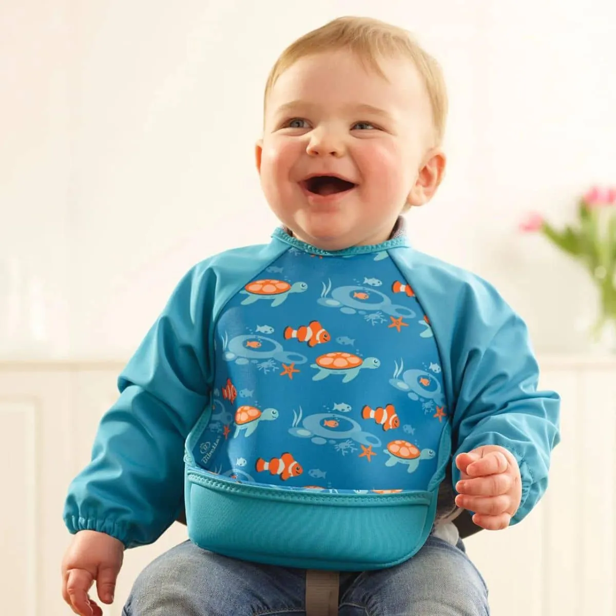 Bibetta UltraBib Bib with Sleeves - Tropical Fish