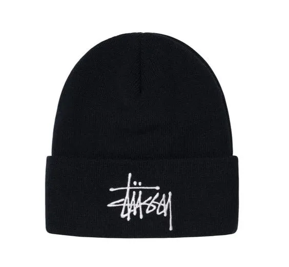 BIG BASIC THINSULATE BEANIE / STUSSY/ BLACK