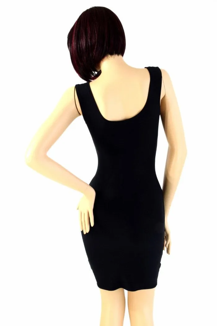 Black Soft Knit Tank Dress