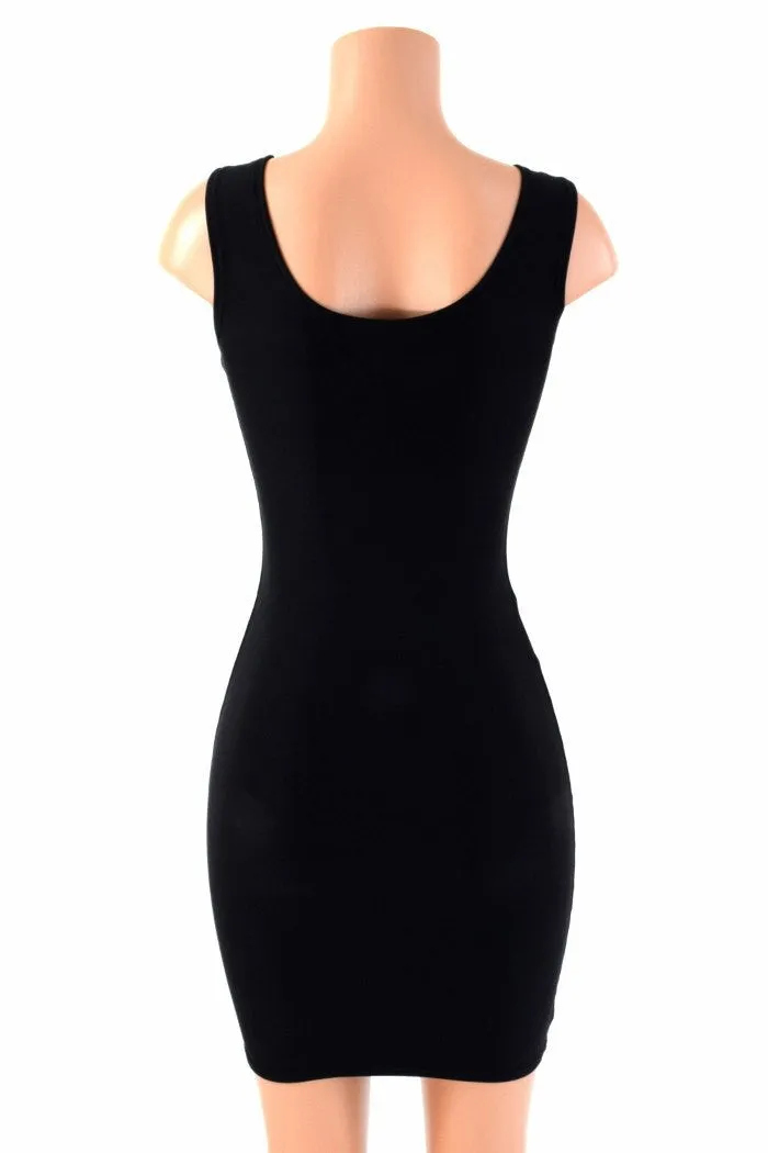 Black Soft Knit Tank Dress