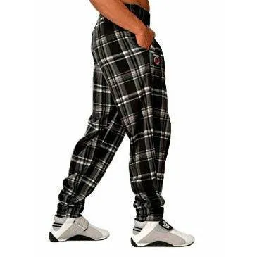 Bodybuilding Weightlifting  Workout Gym Pants Plaid Baggy