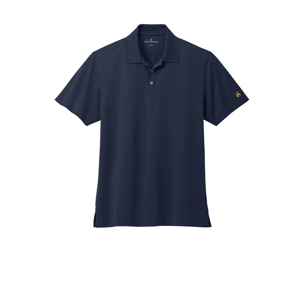 Brooks Brothers® Mesh Pique Performance Polo - Navy Blazer