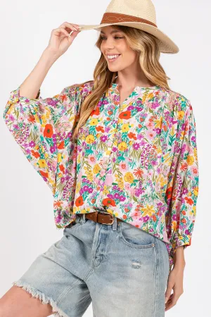 Button Down Floral Shirt