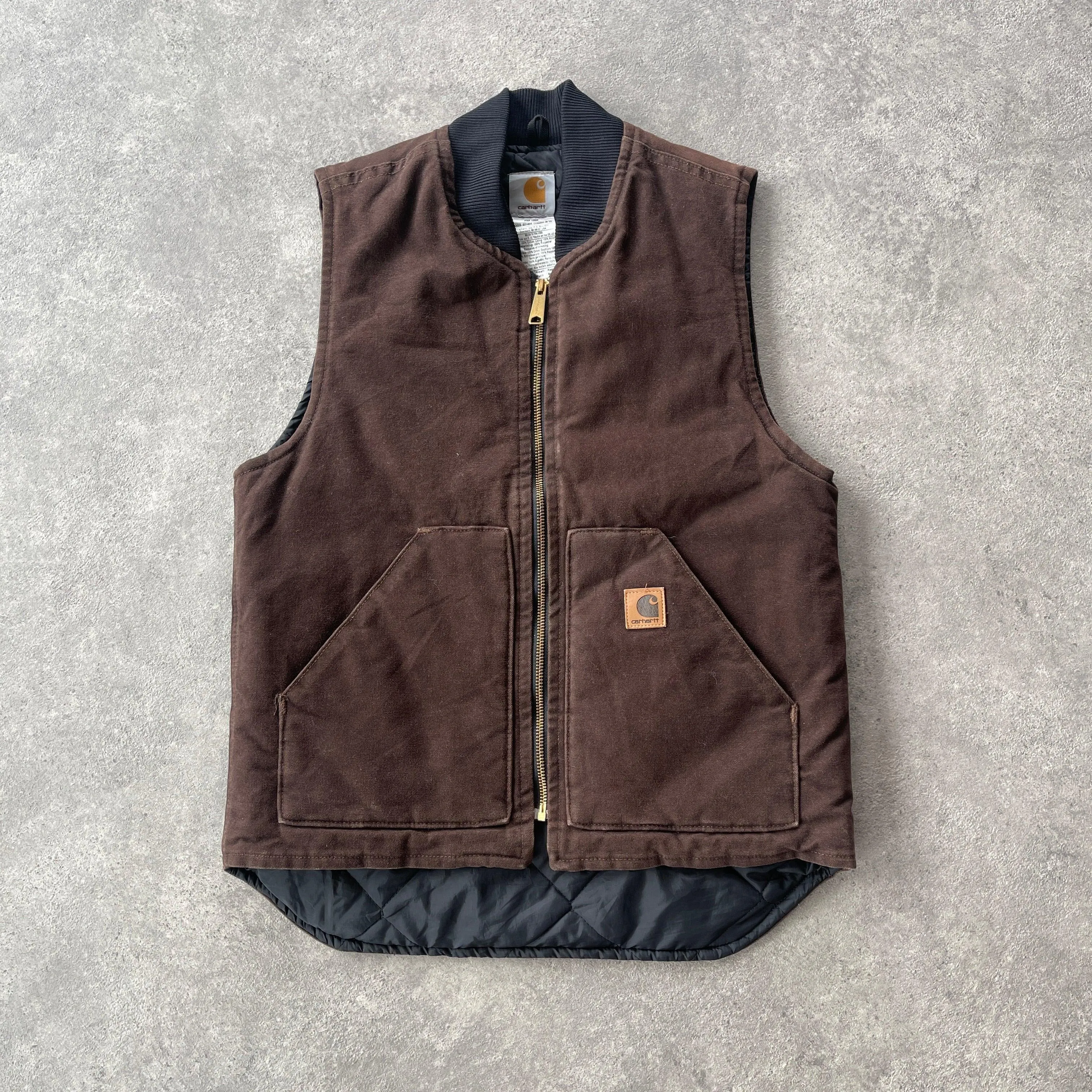 Carhartt 2005 heavyweight quilted vest jacket (S)