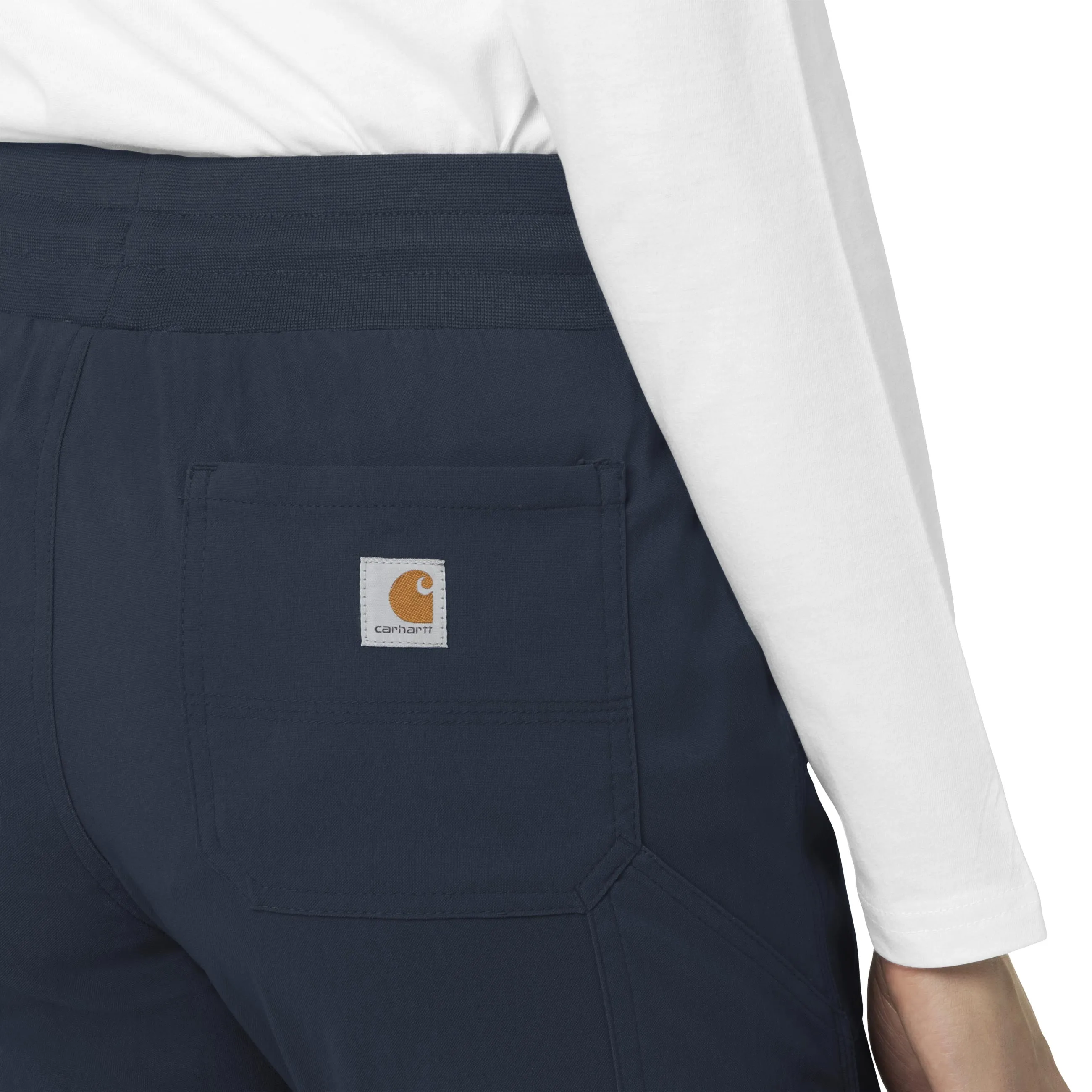 Carhartt Rugged Flex Peak Women's Slim Leg Scrub Pant - Navy