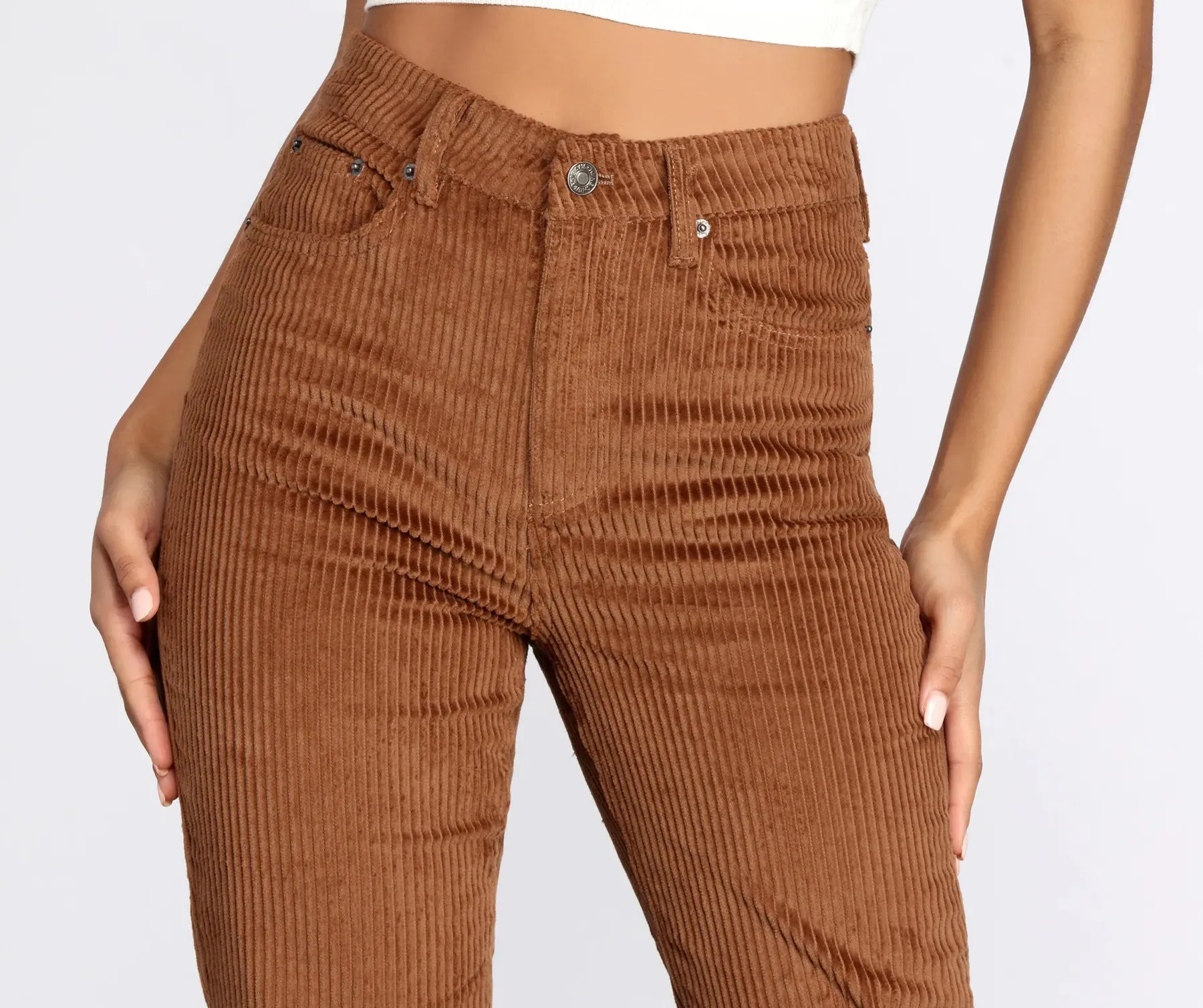 Casually Corduroy Tapered Pants