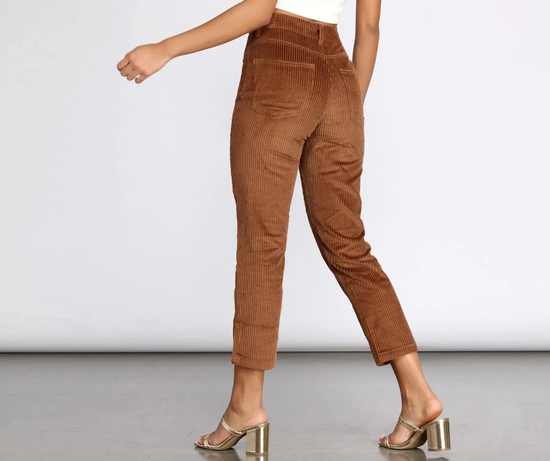 Casually Corduroy Tapered Pants