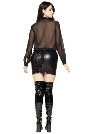 Coquine Wetlook Skirt