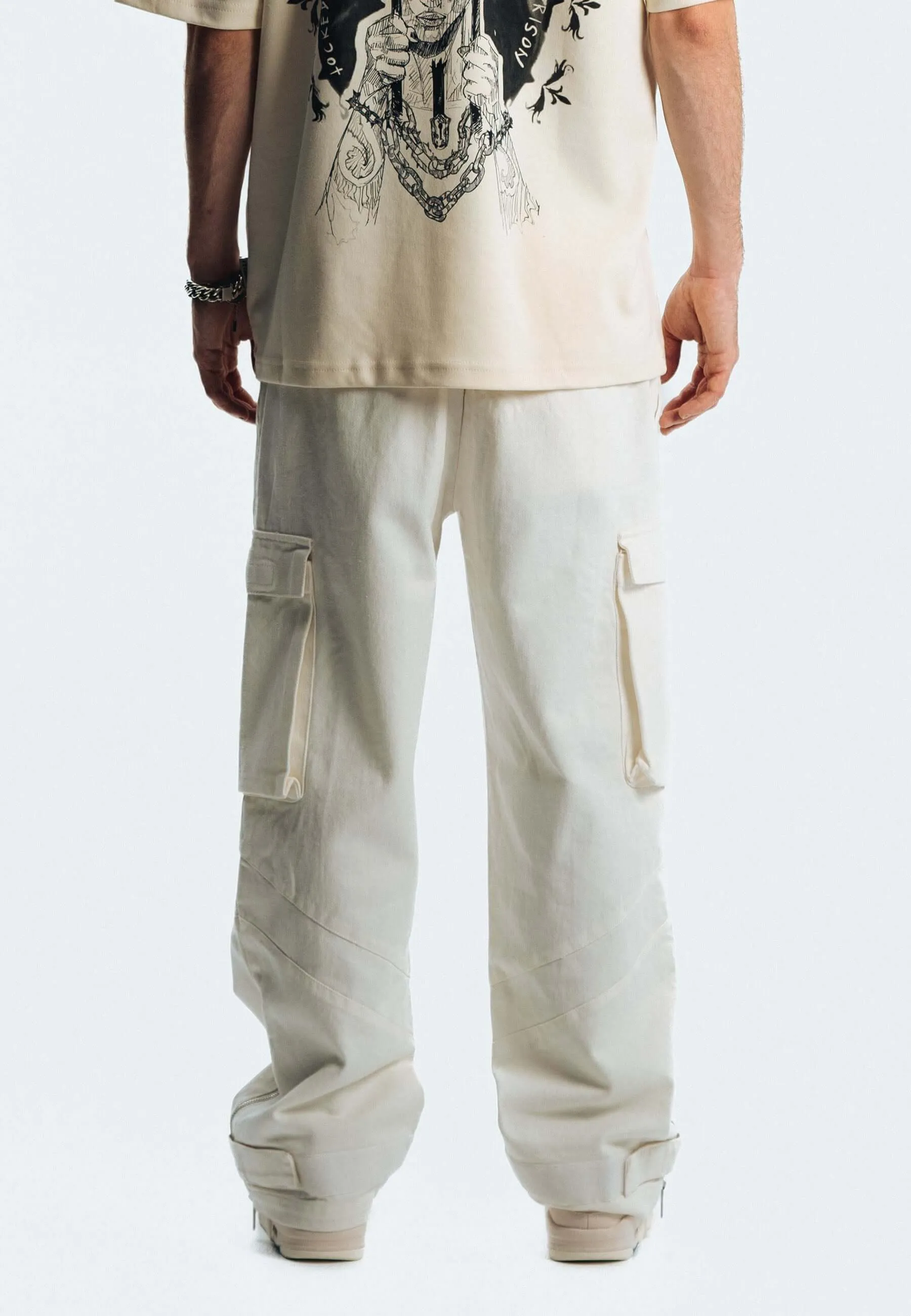 Cream White Cargos