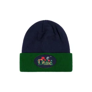 Dime MTL Classic Allergies Fold Beanie Dark Blue