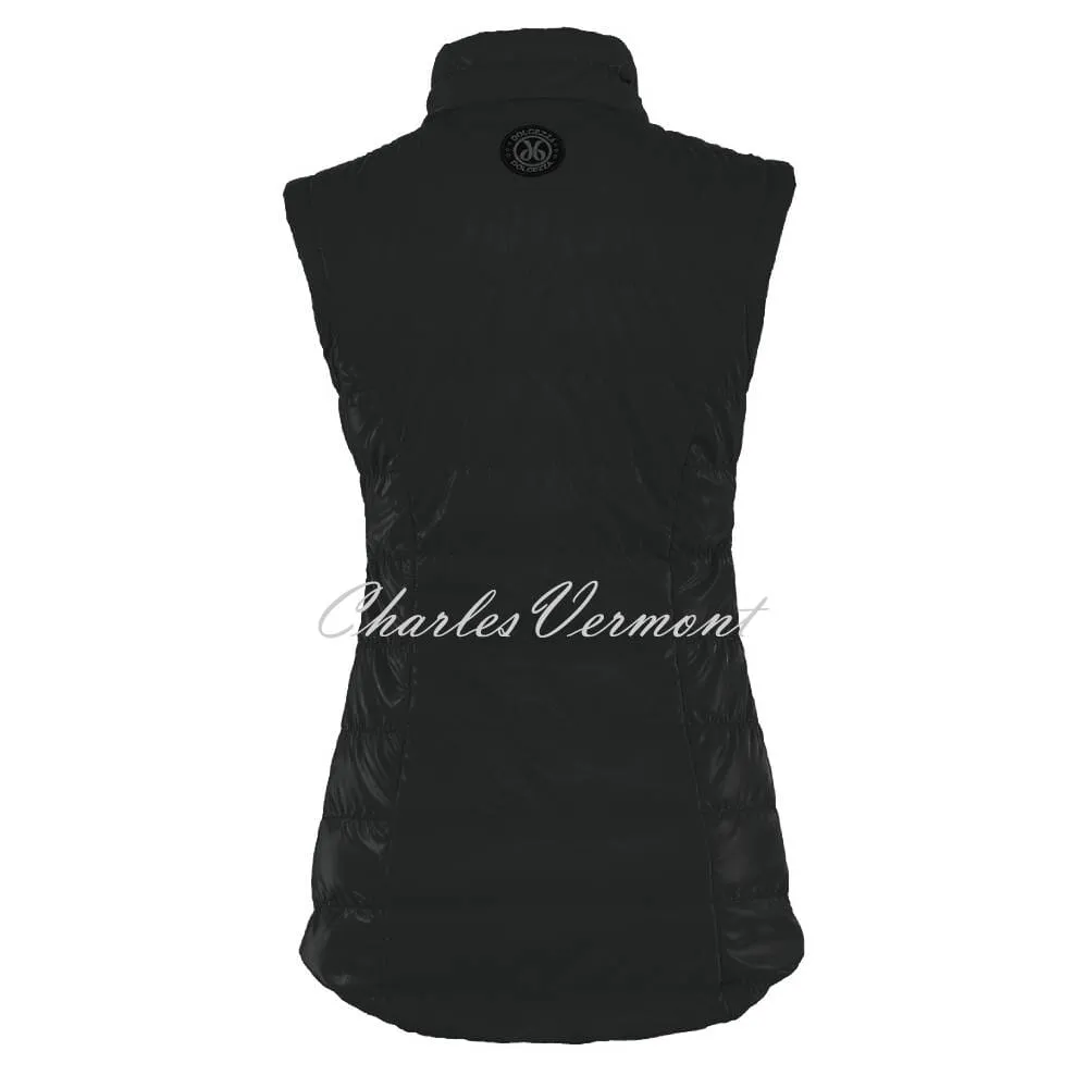 Dolcezza High Gloss Lightly Padded Gilet - Style 73802 (Black)