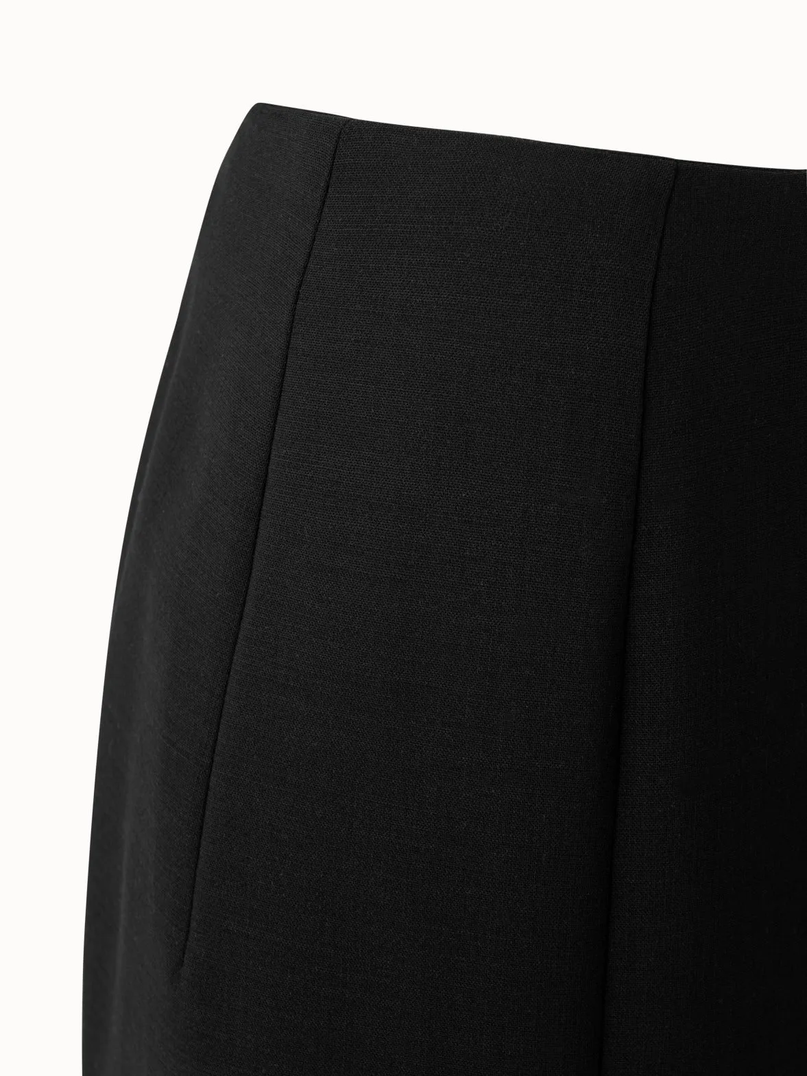 Double Face Wool Pencil Skirt