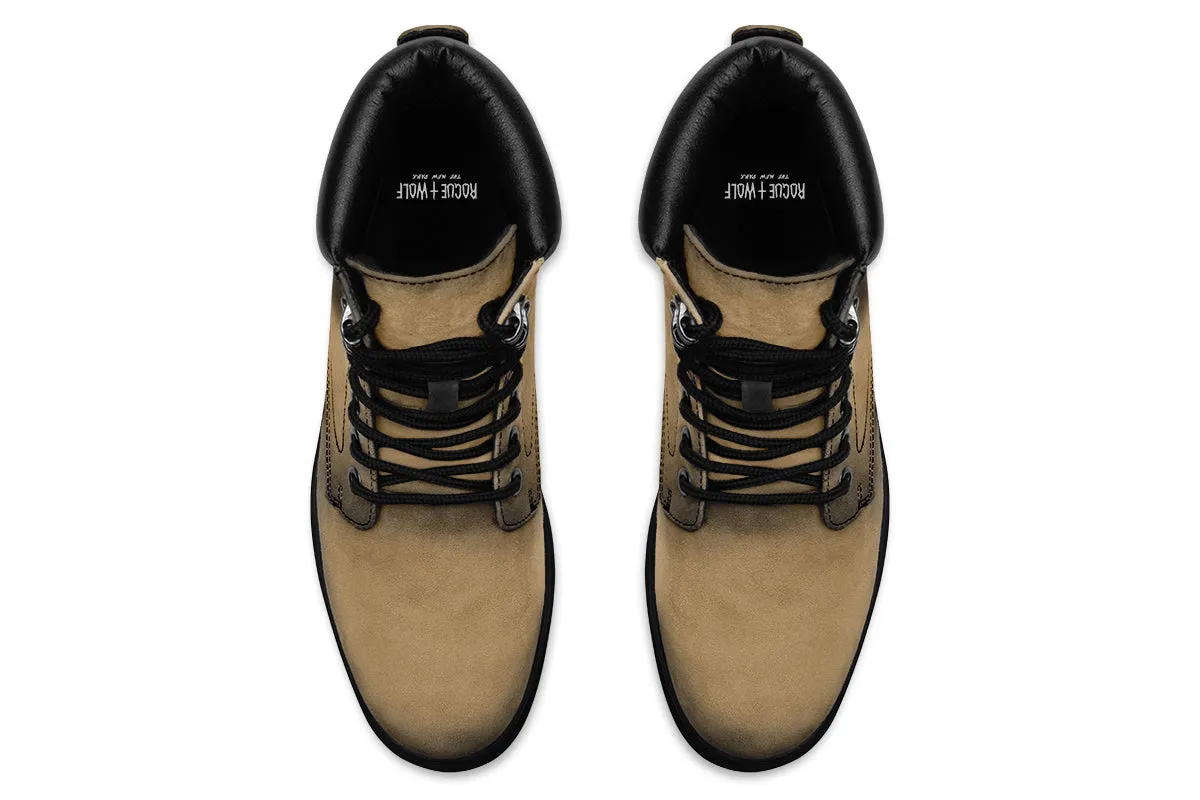 Elder Hide Classic Boots - High Quality Micro-Suede Weatherproof Vegan Shoes with Stitched on Soles