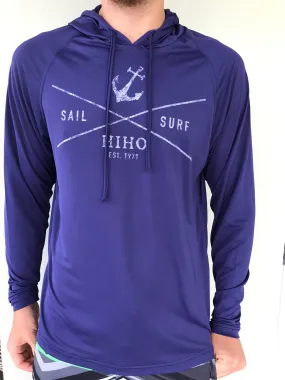 Eli Hoodie Sail & Surf UPF50 Top  - Patriot Blue