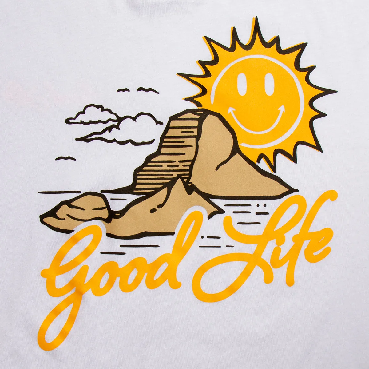 Es Vedrà Good Life Back - Tshirt - White