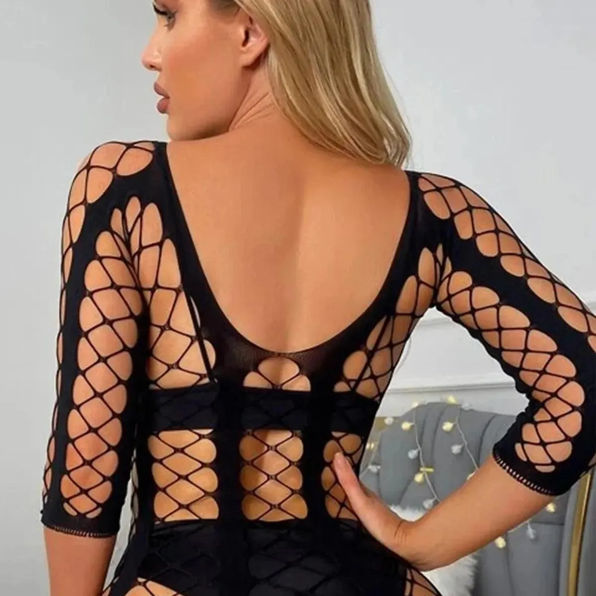 Fishnet Cover Up Dress: Alluring Hollow Out Bodycon Beachwear