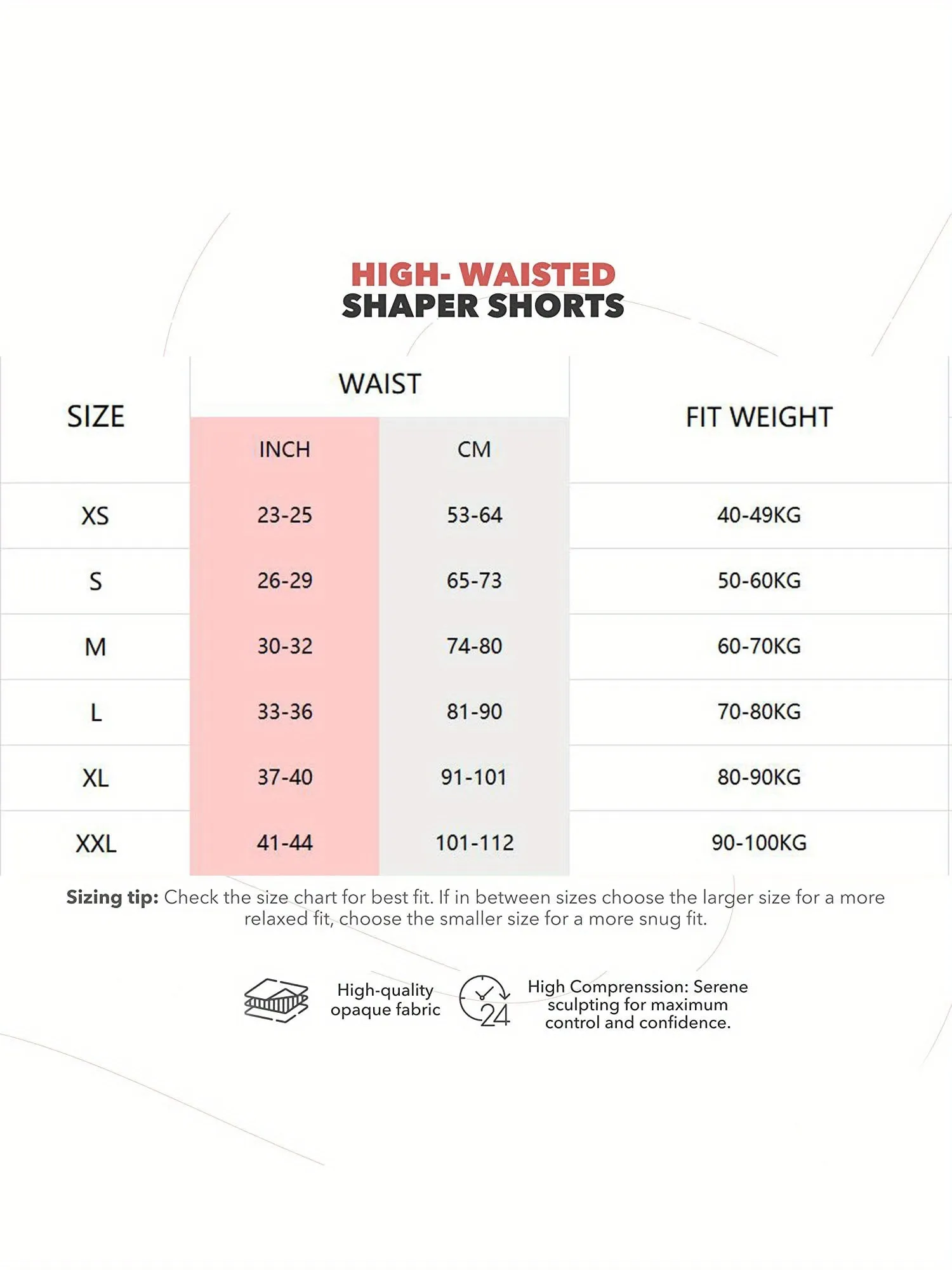 Flattering High Waist Compression Shorts for Womens Shapewear