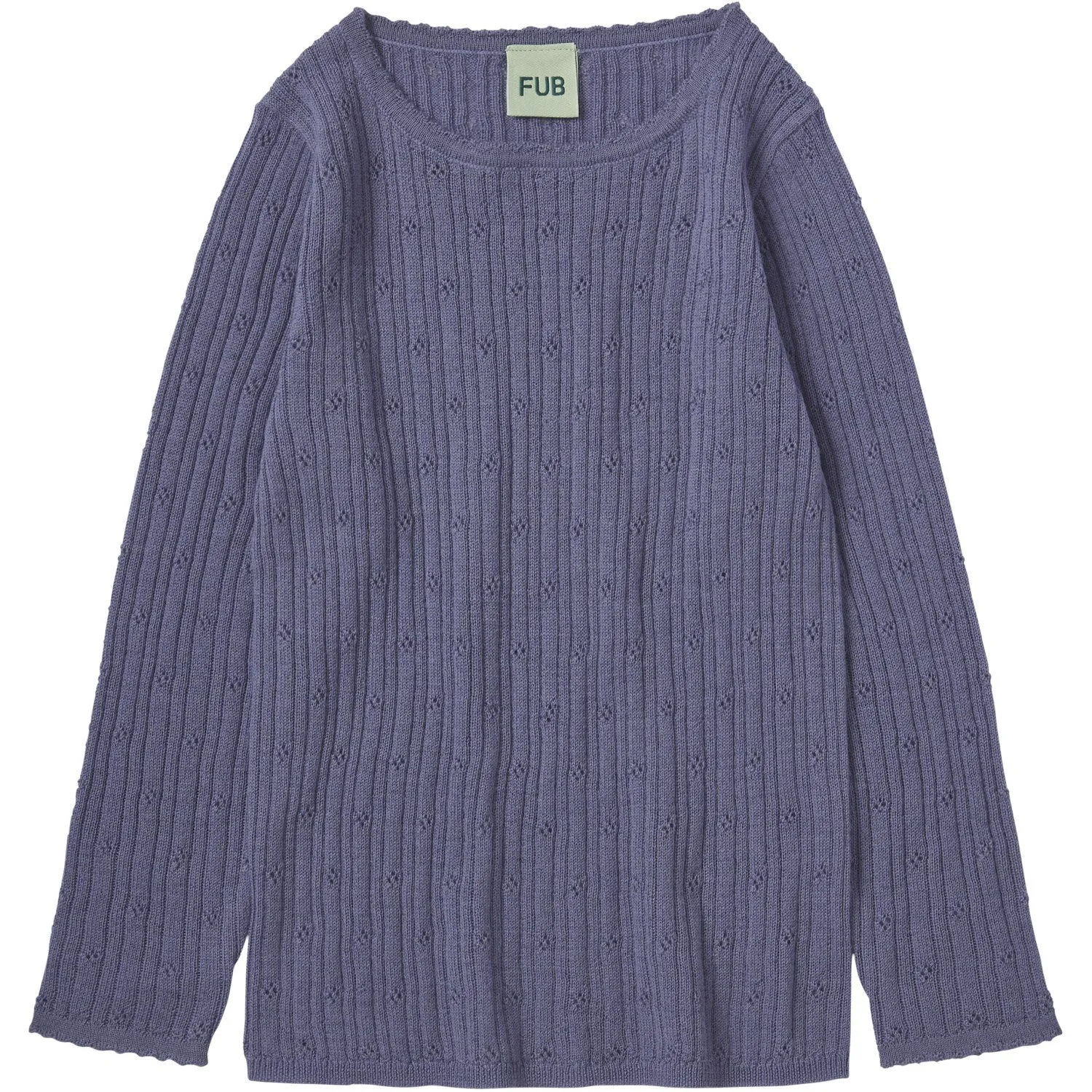 FUB Dusty Violet Pointelle T-Tee L/S