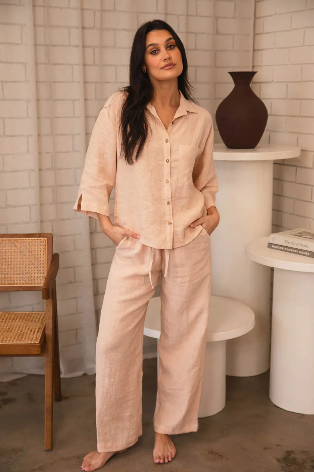 Fundamental Linen Shirt - Blush