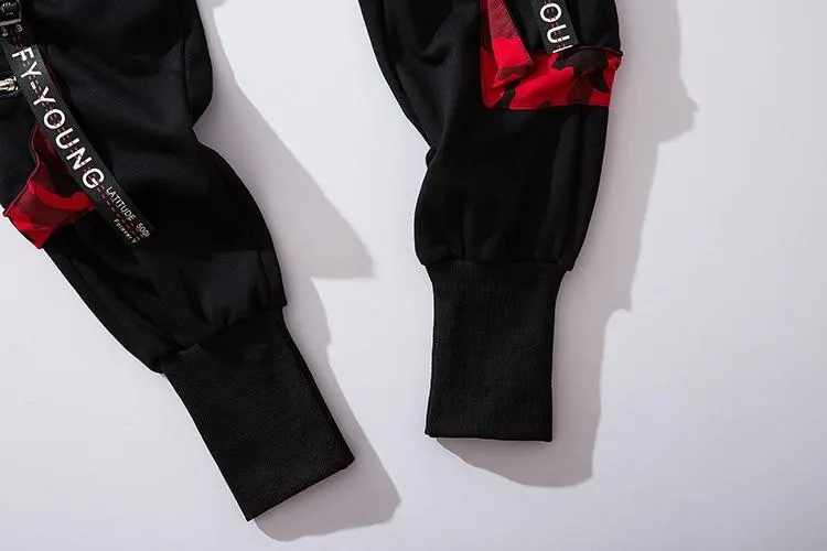 FY-Young Multi-Pocket Pants w/Ribbons