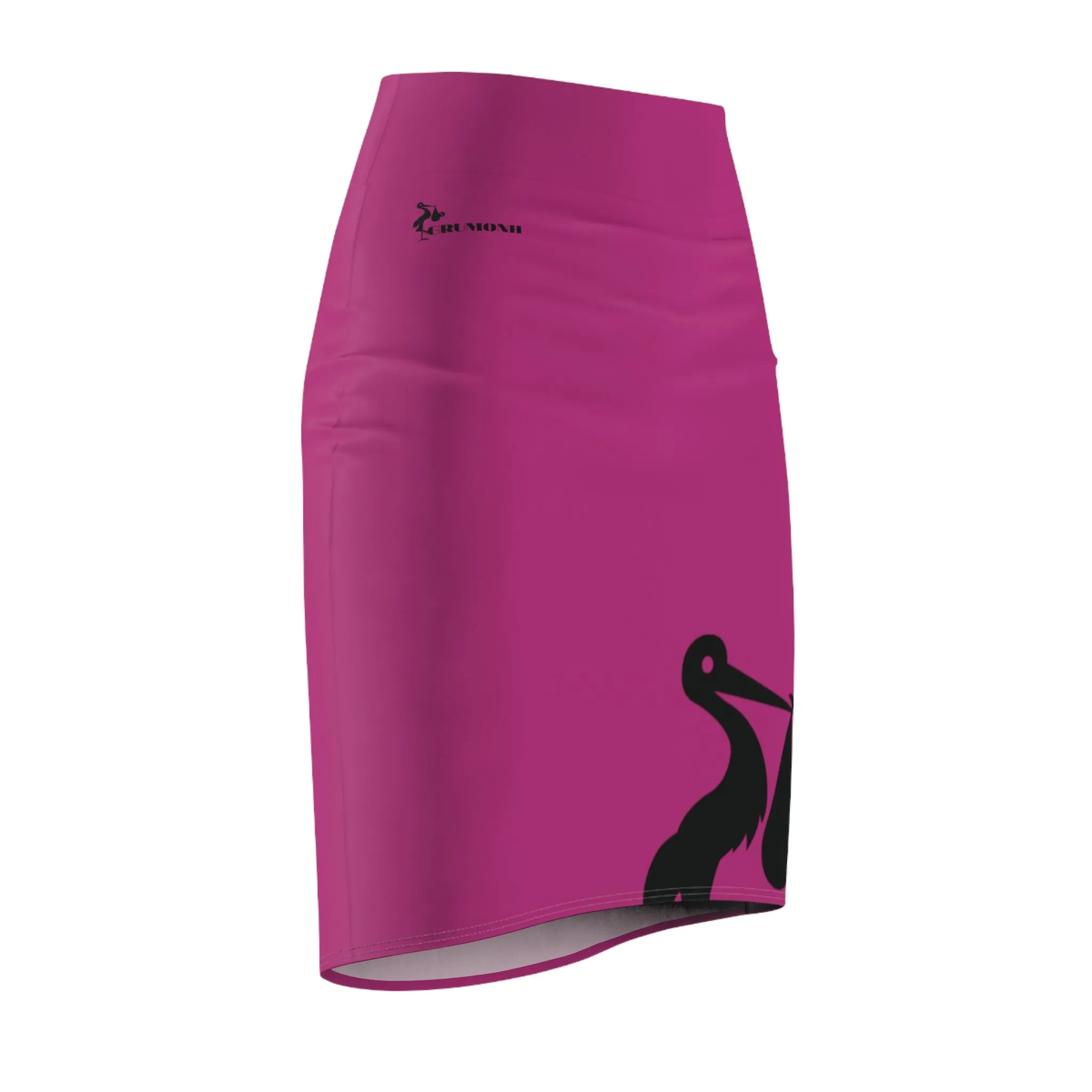 GRUMONH Women's Pencil Skirt Pink