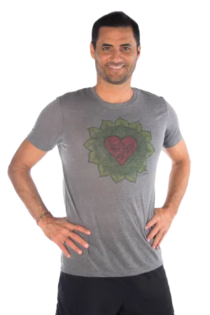 Heart Chakra ON LINEN BLEND CREW NECK