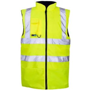 Hi-Vis Reversible Fleece Lined Bodywarmer