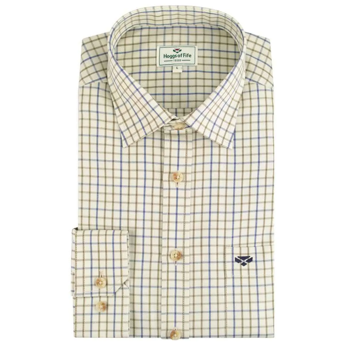 Hoggs of Fife Inverness Cotton Tattersall Shirt