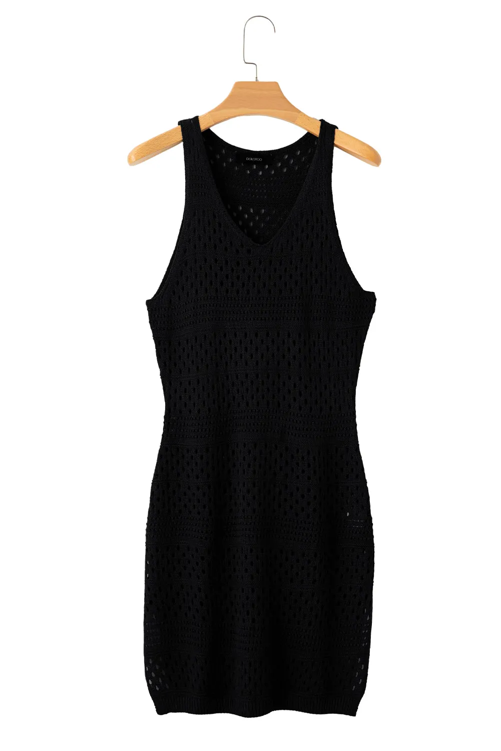 Hollow Out Crochet Cover-Up Dress