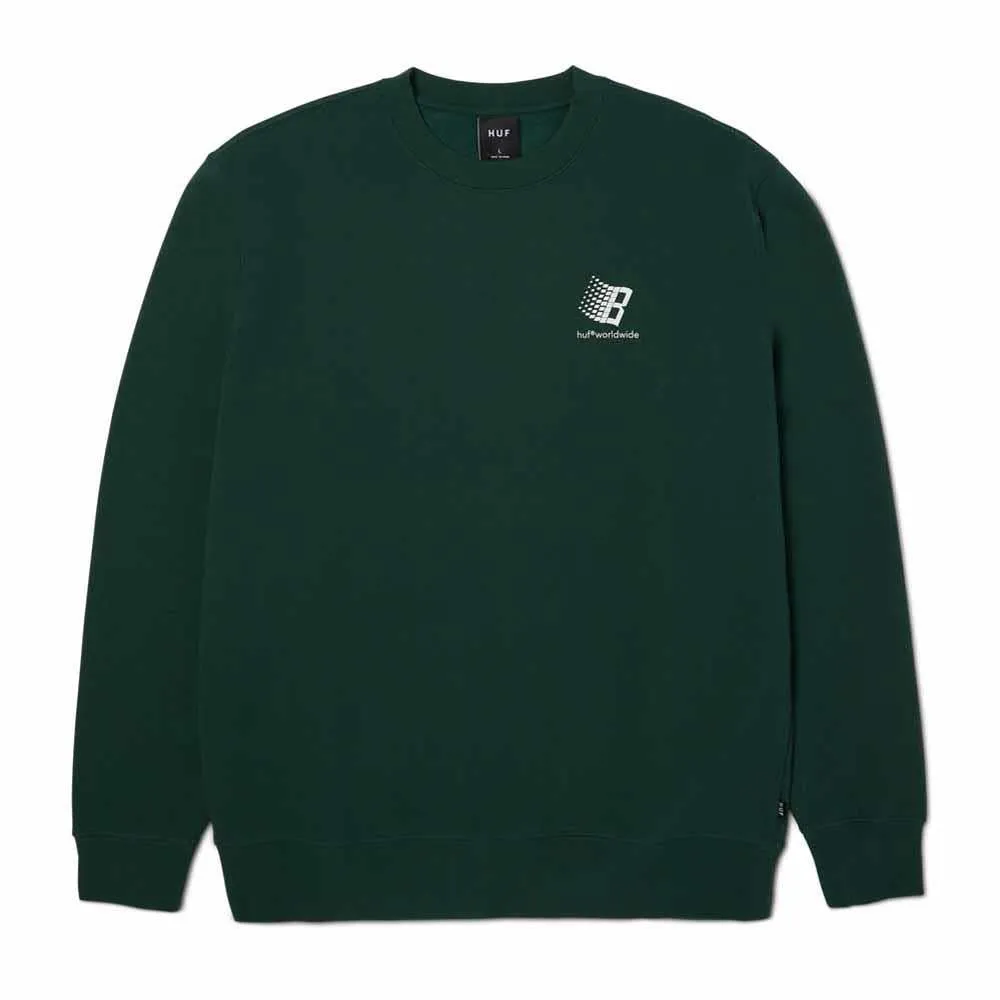 Huf X Bronze Crewneck Sweatshirt Forest Green