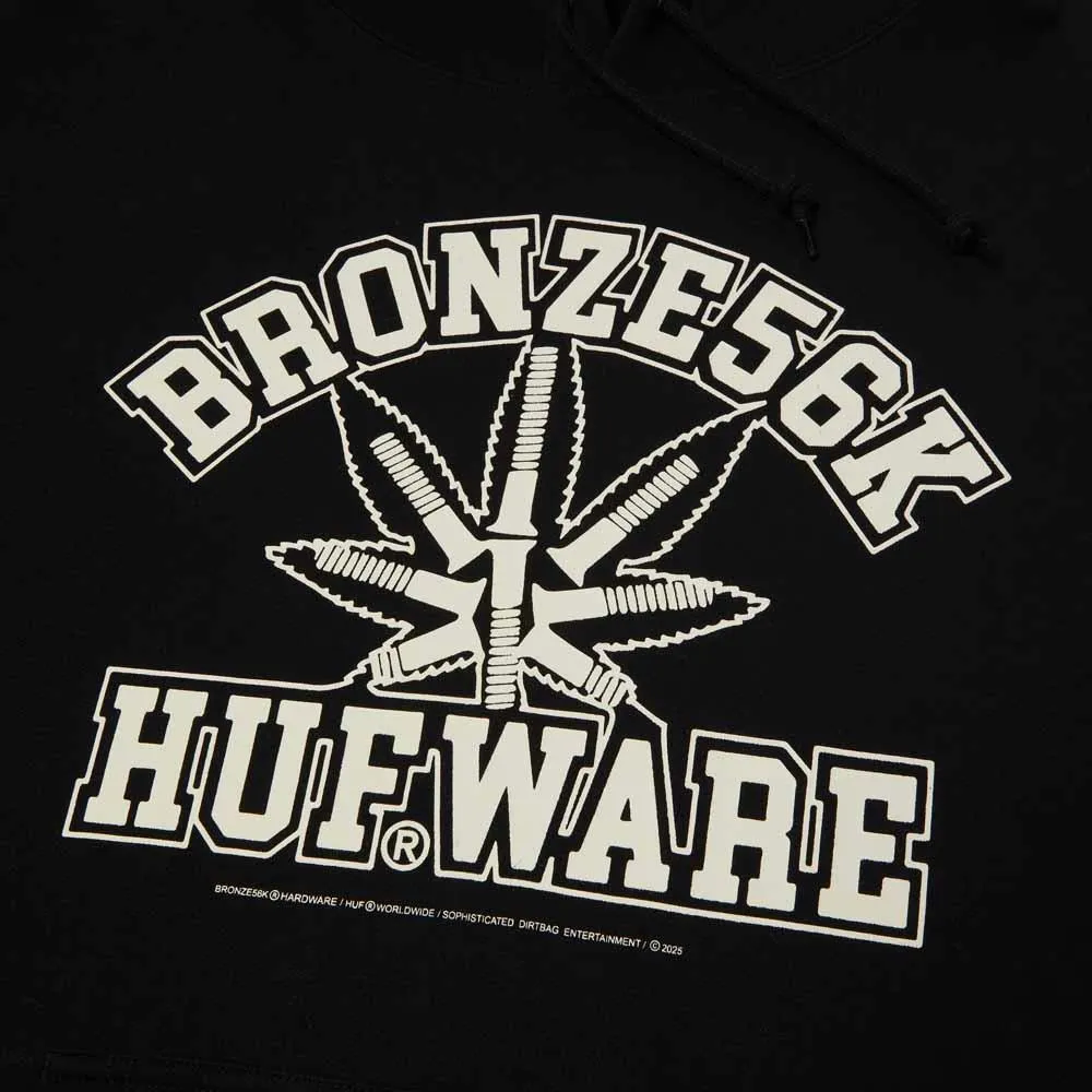 Huf X Bronze Plantware Pullover Hooded Sweatshirt Black