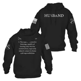 Husband Defined Hoodie - Black