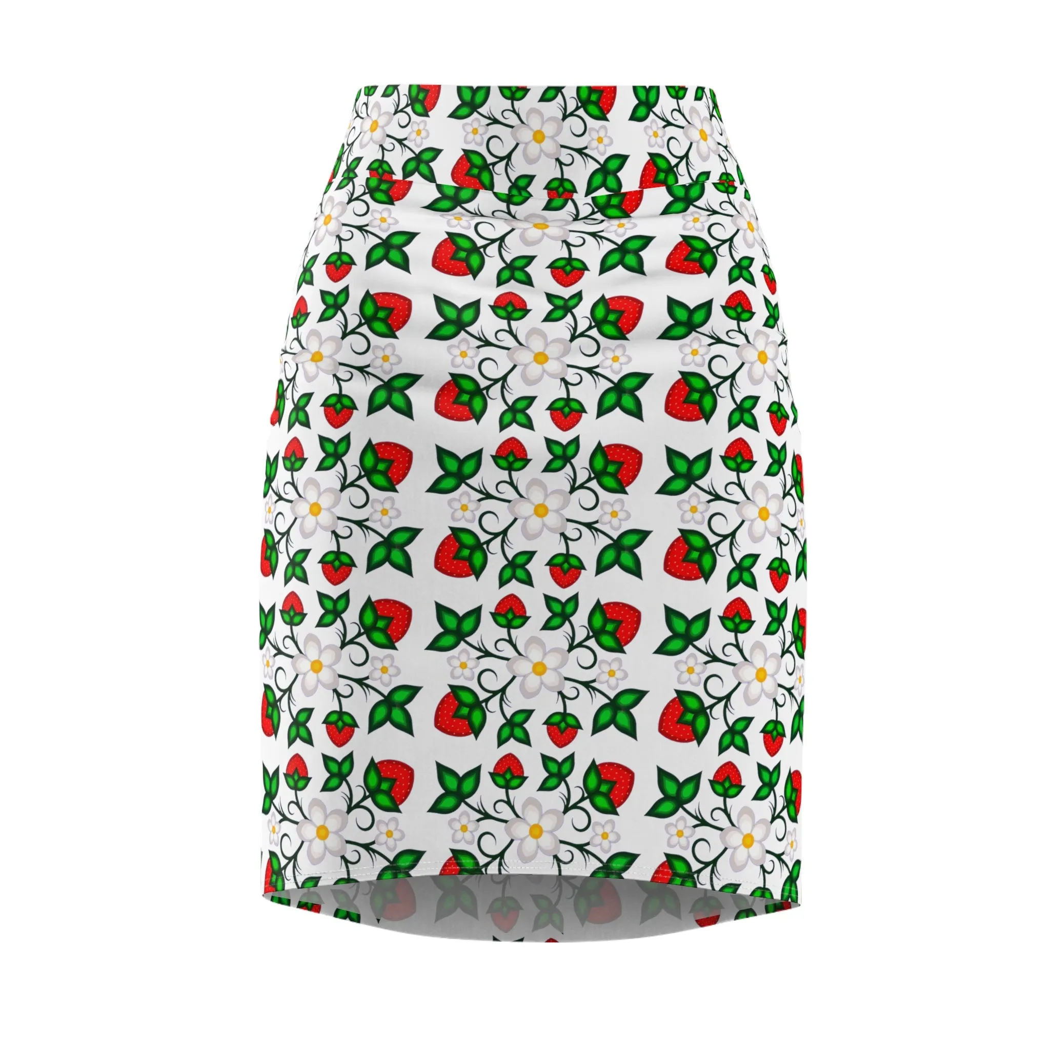 Indigenous Floral Women's Pencil Skirt (AOP)