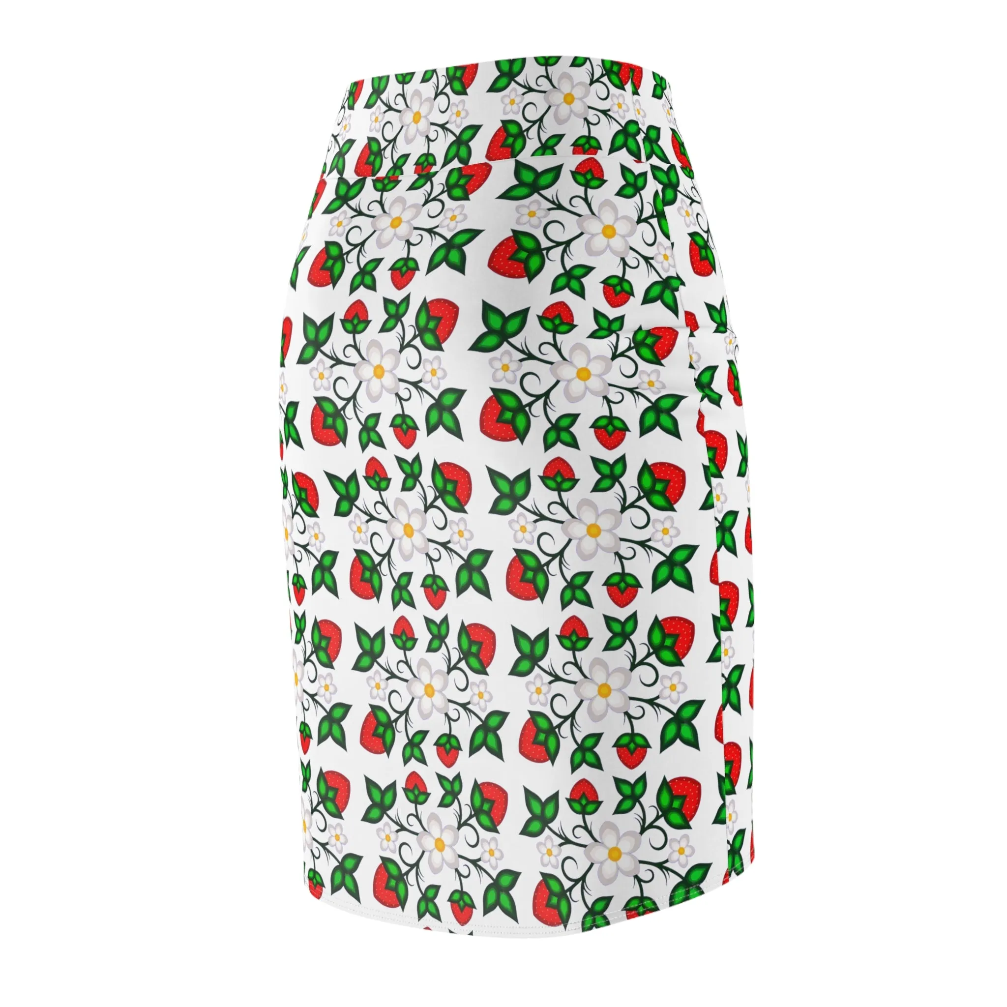 Indigenous Floral Women's Pencil Skirt (AOP)