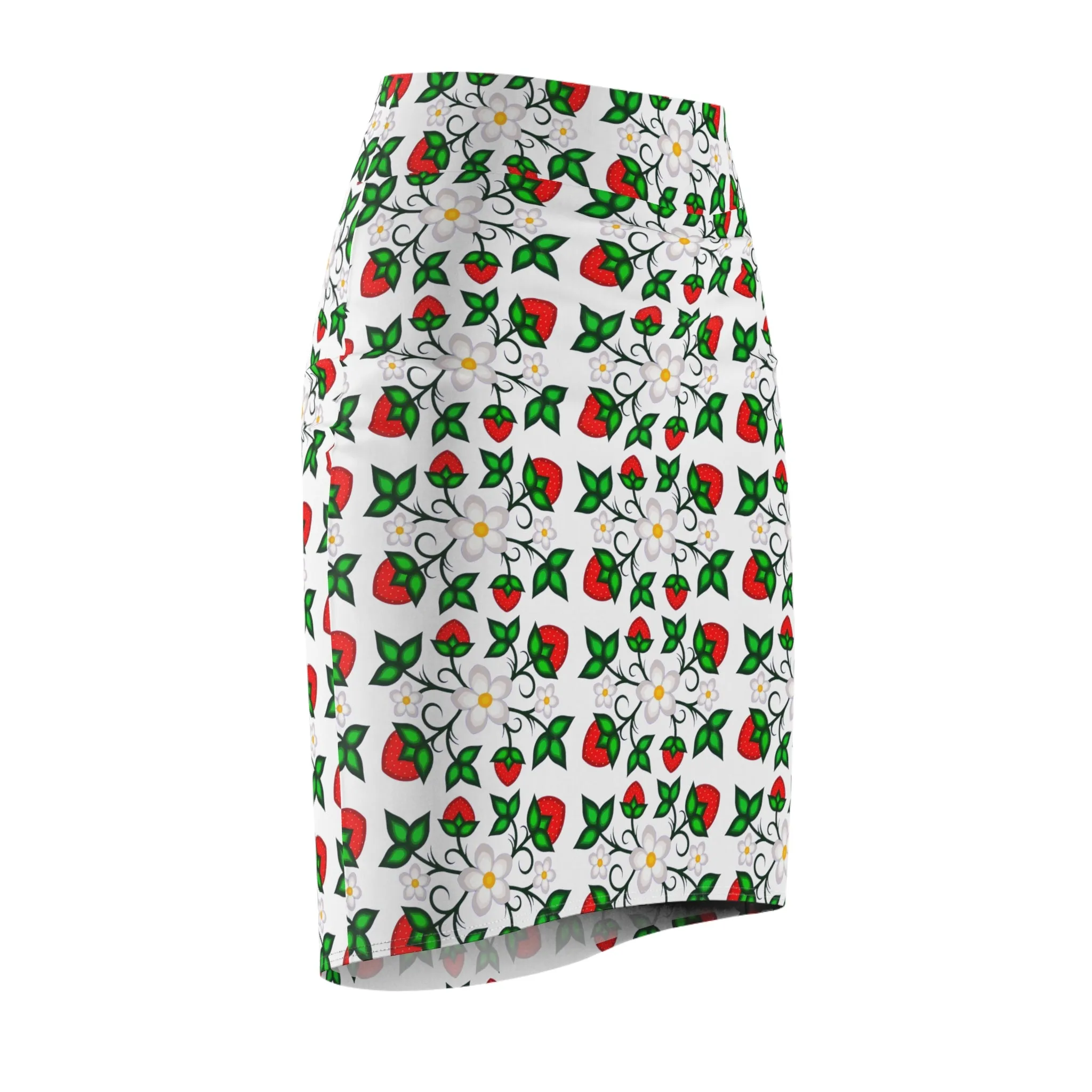 Indigenous Floral Women's Pencil Skirt (AOP)