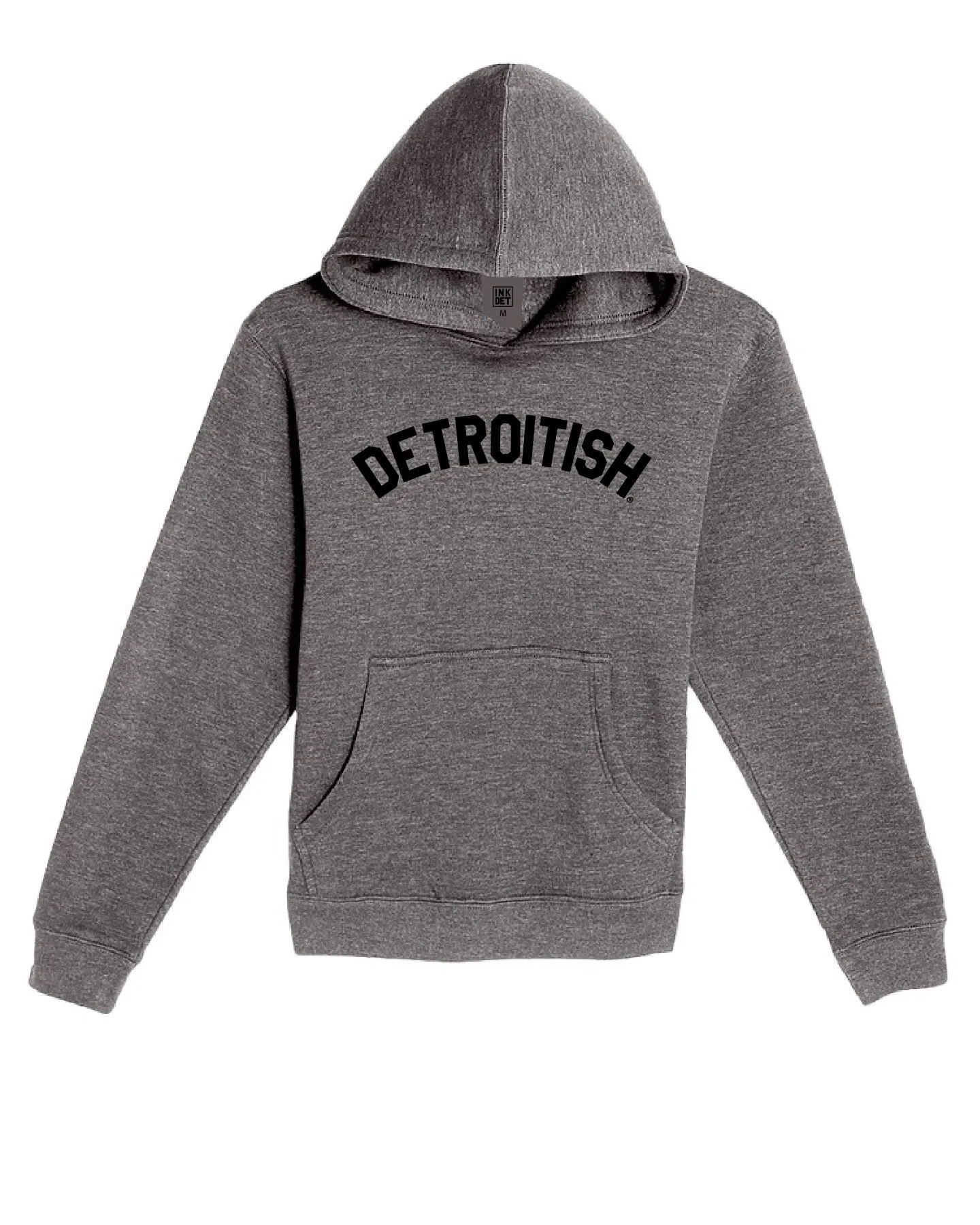 Ink Detroit Detroitish Youth Hoodie - Charcoal Heather