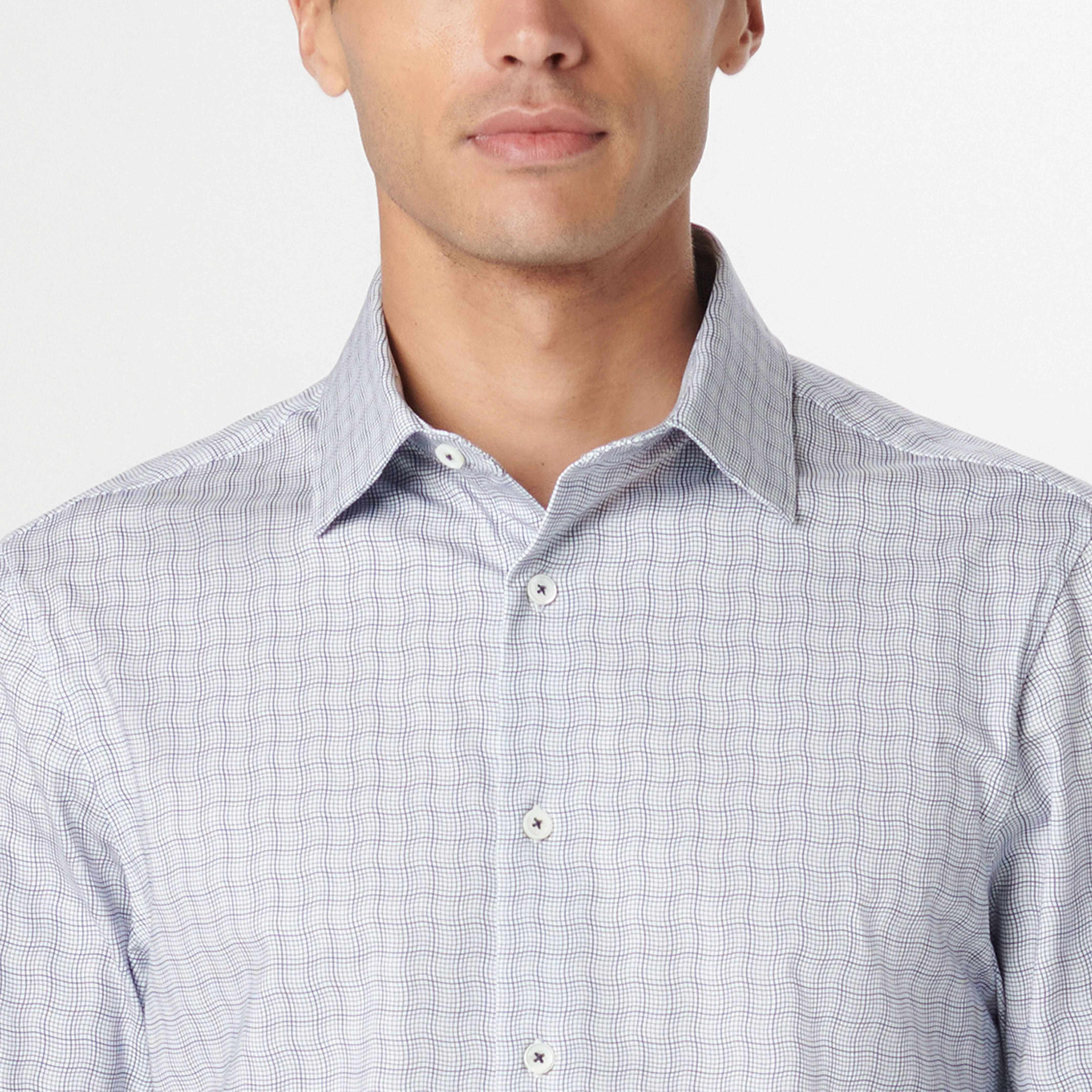 James Curved Check OoohCotton Shirt