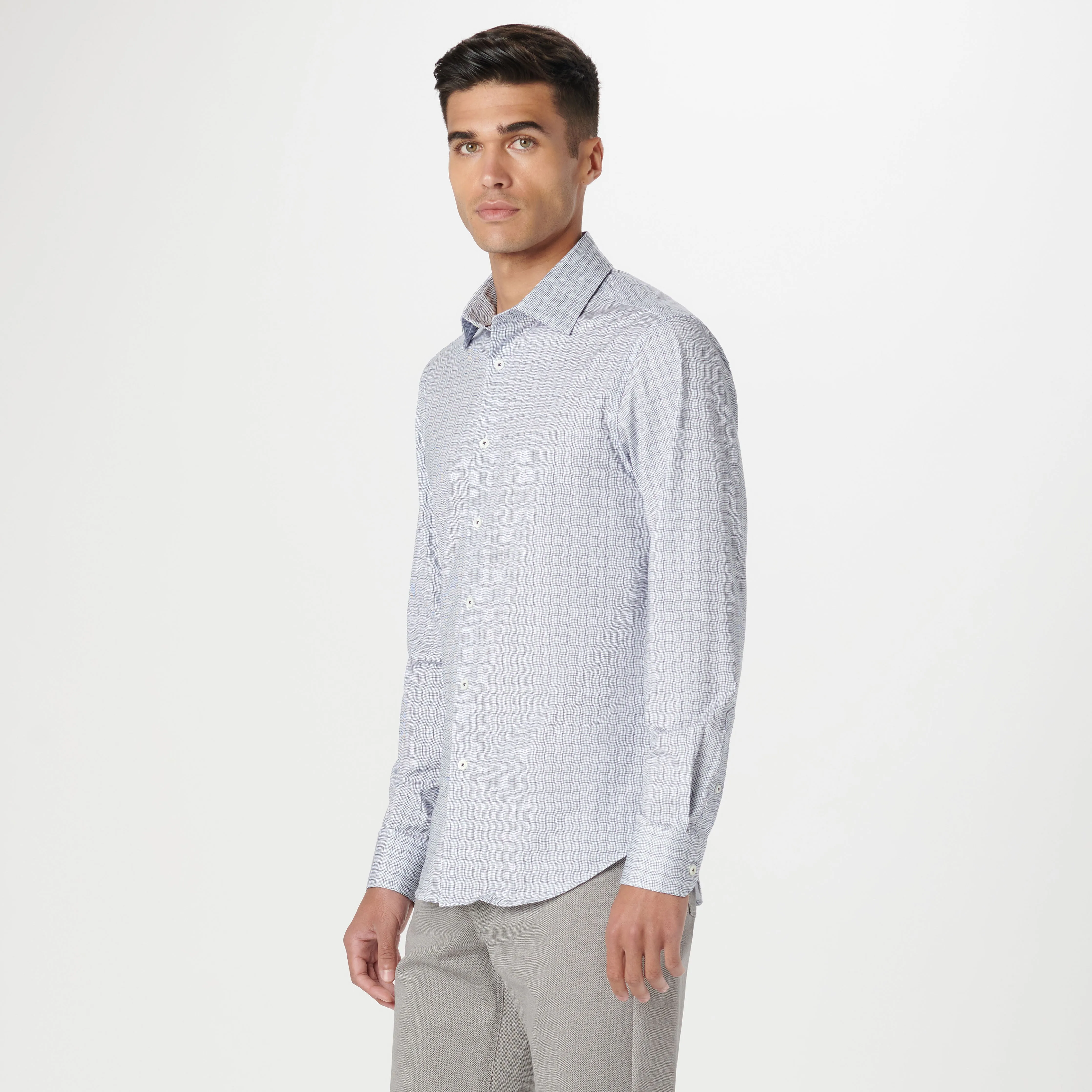 James Curved Check OoohCotton Shirt