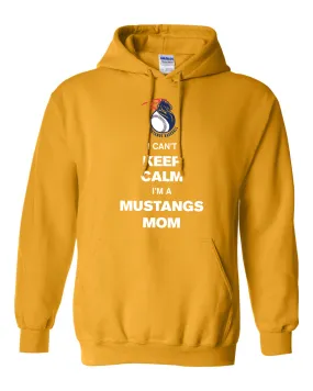 Keep Calm Mustangs Mom Pullover Hoodie